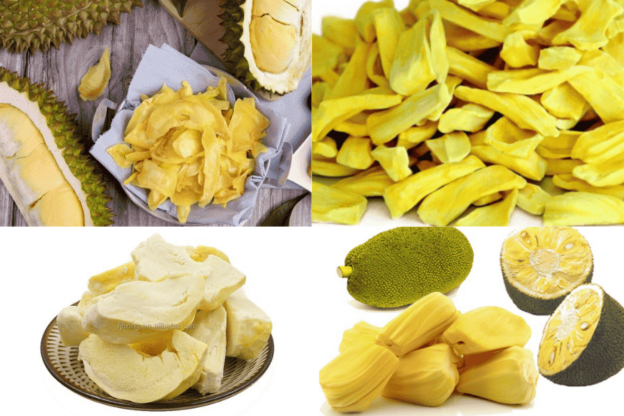 Freeze Dried Durian Slice vs Freeze Dried Jackfruit