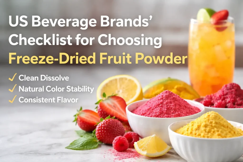 US Beverage Brands’ Checklist for Choosing Freeze-Dried Fruit Powder US Beverage Brands’ Checklist for Choosing Freeze-Dried Fruit Powder