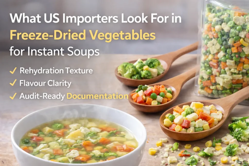 What US Importers Look For in Freeze-Dried Vegetables for Instant Soups